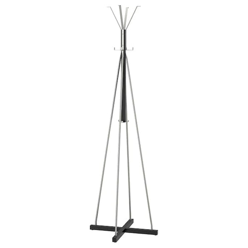 TJUSIG - Floor-standing coat rack, black, 193 cm