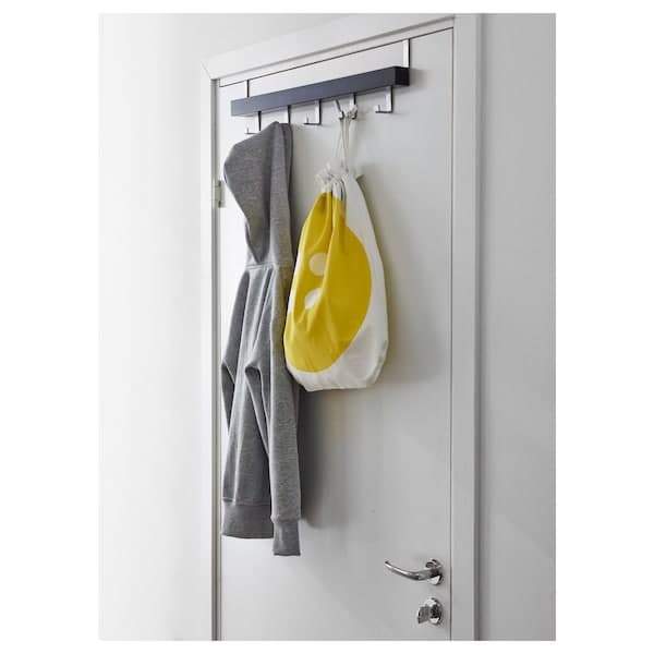 Ikea TJUSIG - Hanger for door/wall, black, 60 cm