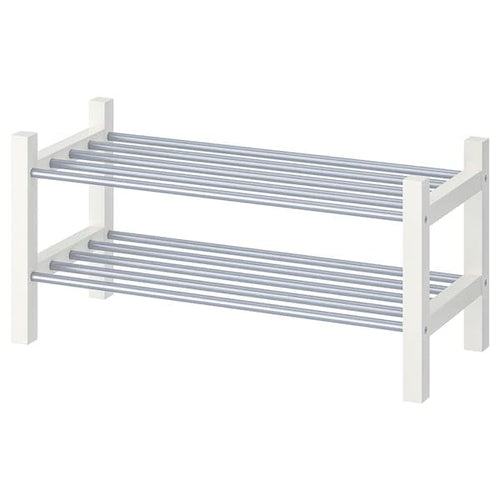 TJUSIG shoe rack, white, 79x32x37 cm