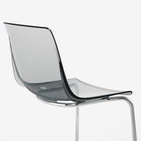 TOBIAS - Chair, grey/chrome-plated - best price from Maltashopper.com 20349674