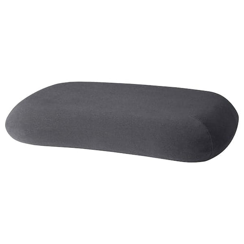 TÖCKENFLY - Pillowcase for ergonomic pillow, grey, 29x43 cm