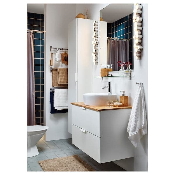 TÖRNVIKEN - Countertop wash-basin, white, 45 cm - best price from Maltashopper.com 90291518