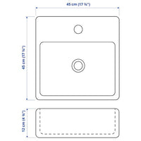 TÖRNVIKEN Support sink - white 45x45 cm , 45x45 cm - best price from Maltashopper.com 10333758