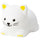 TÖVÄDER LED night light, cat battery-operated, 14x8 cm