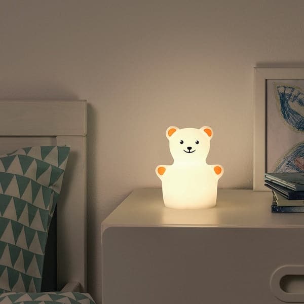 Ikea TÖVÄDER - LED night light, bear battery-operated