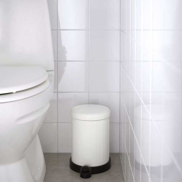 TOFTAN - Waste bin, white, 4 l - best price from Maltashopper.com 00494025