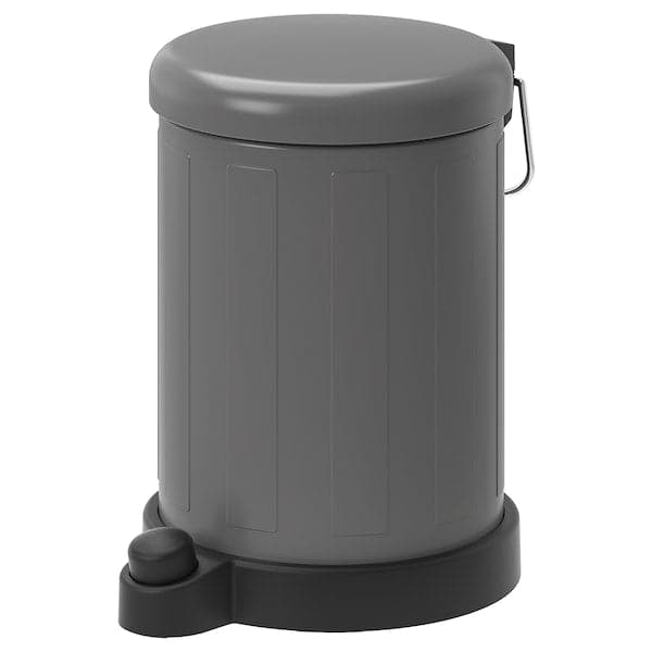 TOFTAN - Waste bin, grey, 4 l