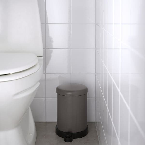TOFTAN - Waste bin, grey, 4 l - best price from Maltashopper.com 60493966