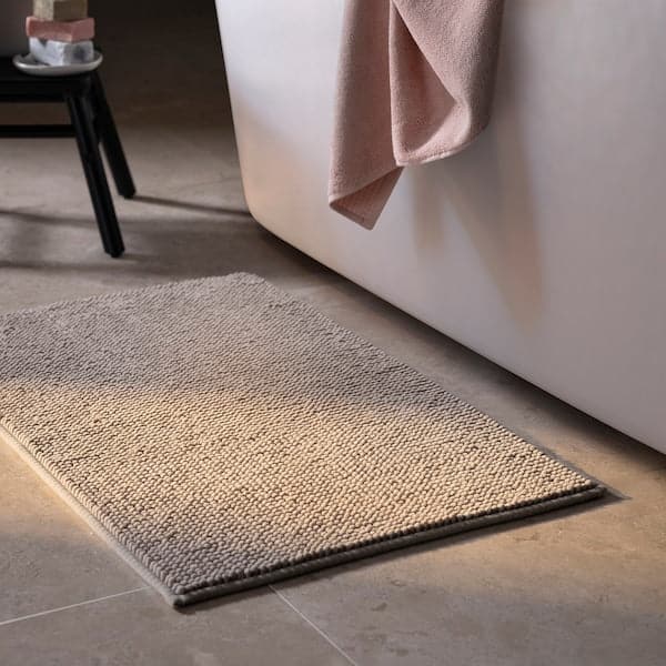 TOFTBO - Bath mat, dark beige, 50x80 cm - best price from Maltashopper.com 10467583