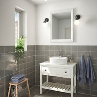 TOFTBYN - Mirror, white, 65x85 cm - best price from Maltashopper.com 10459149