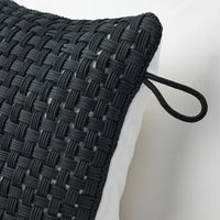 TOFTÖ - Cushion cover, black outdoor/indoor,50x50 cm - best price from Maltashopper.com 00547284