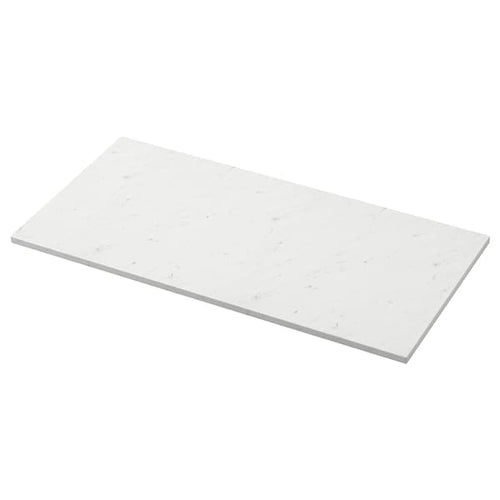 TOLKEN - Countertop, white marble effect/foliated board, 102x49 cm