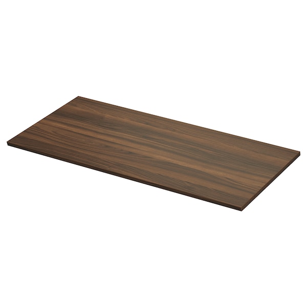 TOLKEN - Table top, walnut brown/laminate effect,122x49 cm