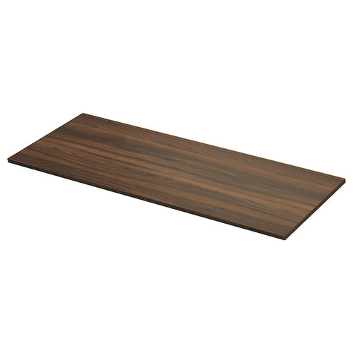 TOLKEN - Table top, walnut brown/laminate effect,142x49 cm