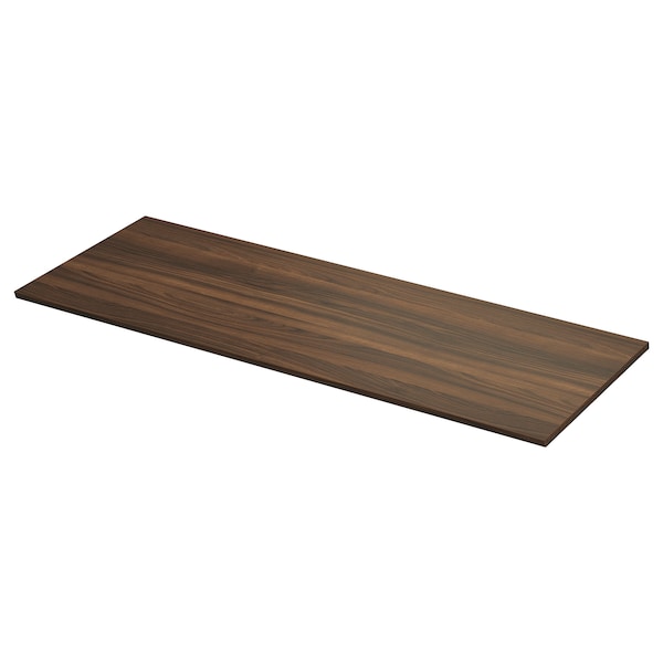 TOLKEN - Table top, walnut brown/laminate effect,162x49 cm - best price from Maltashopper.com 40568316