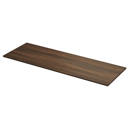 TOLKEN - Table top, walnut brown/laminate effect,182x49 cm