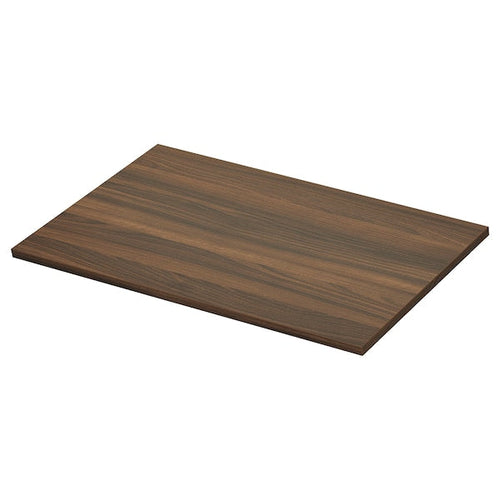 TOLKEN - Table top, walnut brown/laminate effect,82x49 cm
