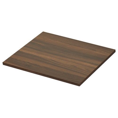 TOLKEN - Table top, walnut brown/laminate effect,62x49 cm