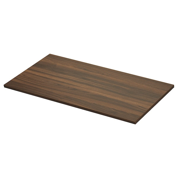 TOLKEN - Table top, walnut brown/laminate effect,102x49 cm