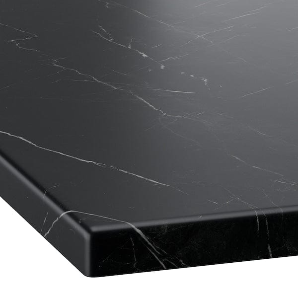 Ikea TOLKEN - Countertop, black marble/laminate effect,182x49 cm