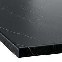 TOLKEN - Countertop, black marble effect/foliated board, 82x49 cm - best price from Maltashopper.com 30506197