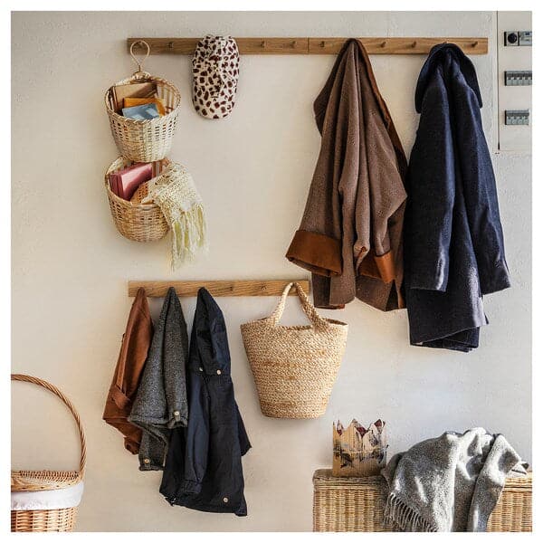 TOLKNING - Basket hanging, set of 2, handmade bamboo - best price from Maltashopper.com 50512649