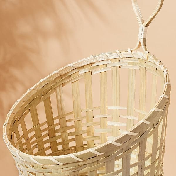 TOLKNING - Basket hanging, set of 2, handmade bamboo - best price from Maltashopper.com 50512649