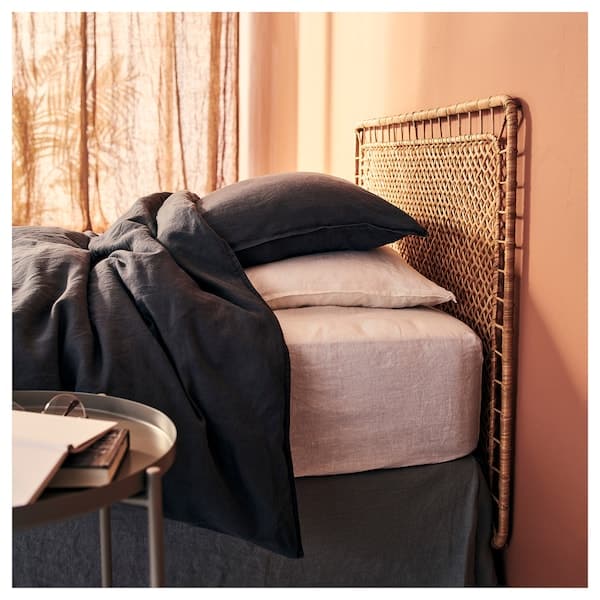 Ikea TOLKNING - Headboard, handmade rattan