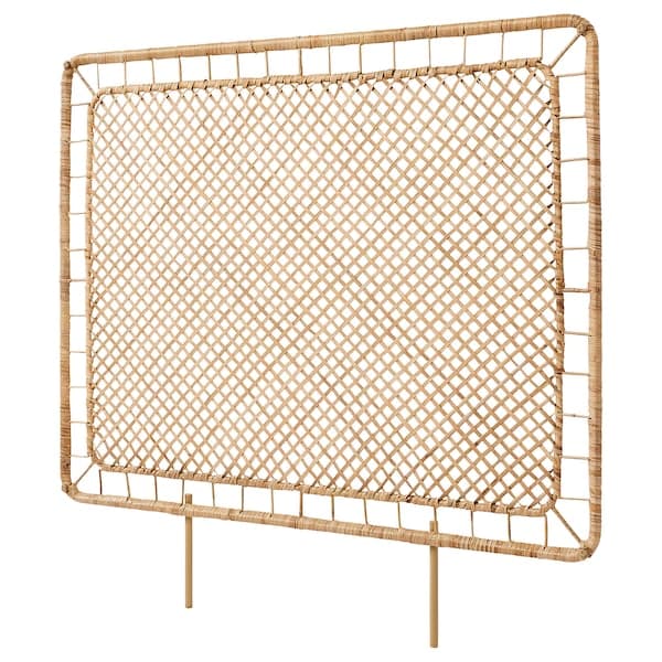 TOLKNING - Headboard, handmade rattan