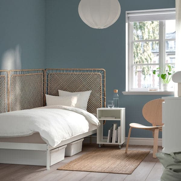 Ikea TOLKNING - Headboard, handmade rattan
