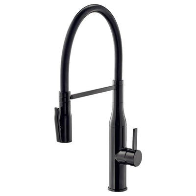 TOLLSJÖN Sink mixer with shower - polished metal black , - best price from Maltashopper.com 20341692