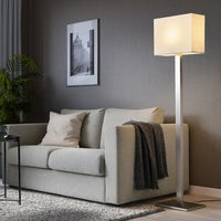 TOMELILLA Floor lamp - nickel-plated/white 150 cm , 150 cm - best price from Maltashopper.com 30464041