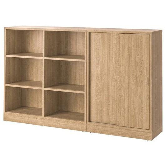 TONSTAD - Storage combination, oak veneer, 202x37x120 cm - best price from Maltashopper.com 19515056