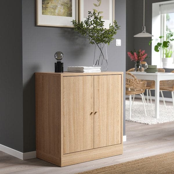 Ikea TONSTAD - Cabinet with doors, oak veneer, 82x47x90 cm