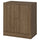 TONSTAD - TONSTAD Cabinet with doors, brown stained oak veneer, 82x47x90 cm