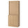 TONSTAD - TONSTAD Storage combination w sliding doors, oak veneer, 82x47x201 cm
