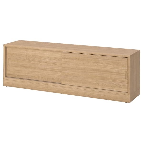 TONSTAD - TV bench, oak veneer, 178x37x55 cm - best price from Maltashopper.com 00489302