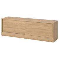 TONSTAD - TV bench, oak veneer, 178x37x55 cm - best price from Maltashopper.com 00489302