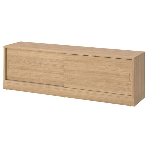 TONSTAD - TV bench, oak veneer, 178x37x55 cm