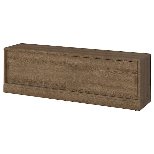 Ikea TONSTAD - TV bench, brown stained oak veneer, 178x37x55 cm