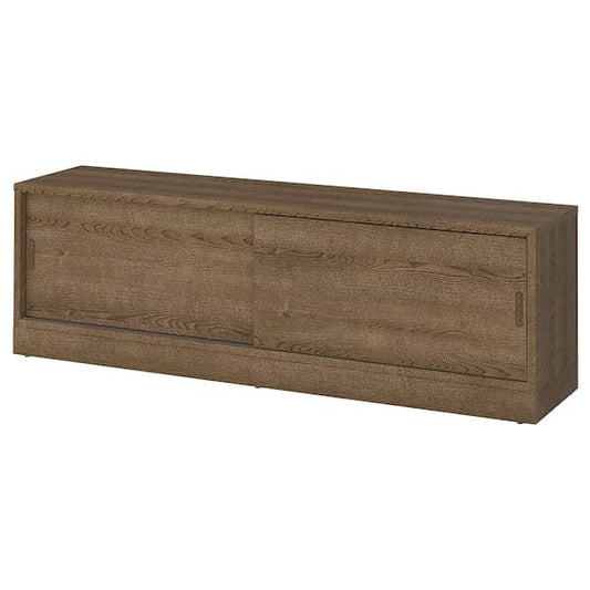 Ikea TONSTAD - TV bench, brown stained oak veneer, 178x37x55 cm