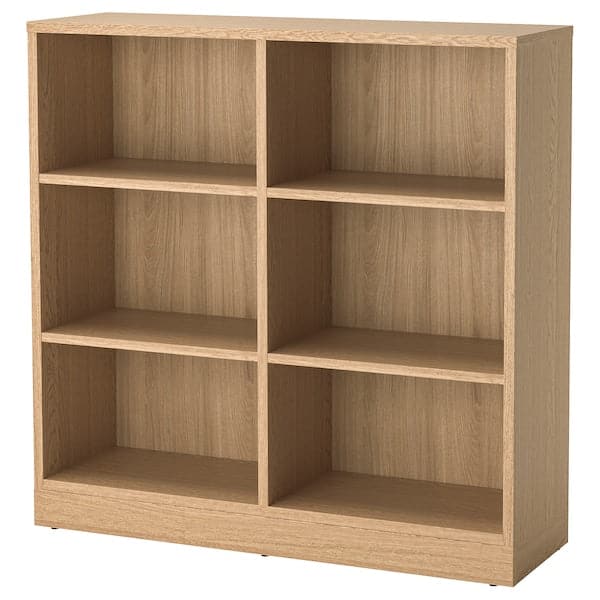 TONSTAD - Shelving unit, oak veneer, 121x37x120 cm