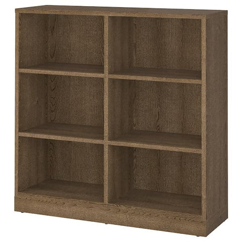 TONSTAD - Shelving unit, brown stained oak veneer, 121x37x120 cm - best price from Maltashopper.com 70489290