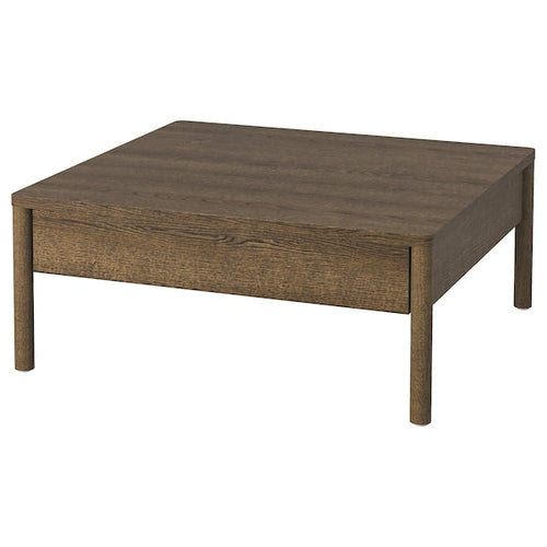 TONSTAD - Coffee table, brown stained oak veneer, 84x82 cm