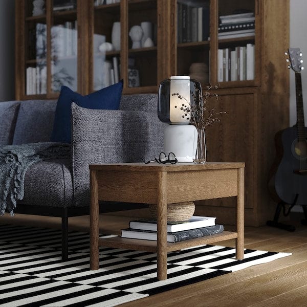 Ikea TONSTAD - Side table, brown stained oak veneer, 64x40 cm