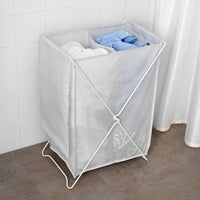 TORKIS - Laundry basket, white/grey, 90 l - best price from Maltashopper.com 90319975
