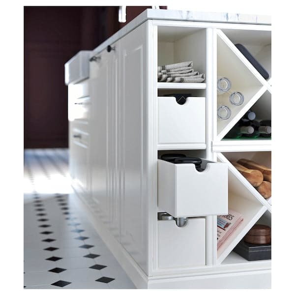 TORNVIKEN Box off white 16x34x15 cm Best Price at Maltashopper