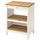 TORNVIKEN - Kitchen island, off-white/oak, 72x52 cm