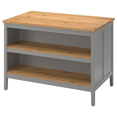Ikea TORNVIKEN - Kitchen island, grey/oak, 126x77 cm