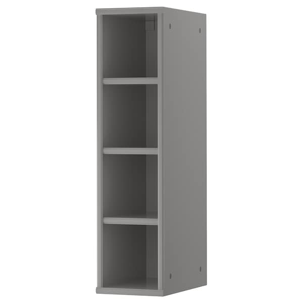 TORNVIKEN - Open cabinet, grey, 20x37x80 cm